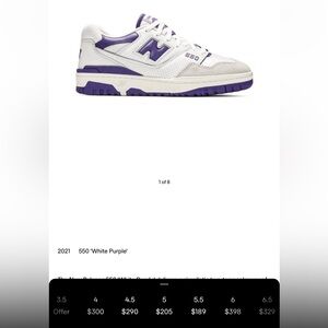 Purple New Balance 550